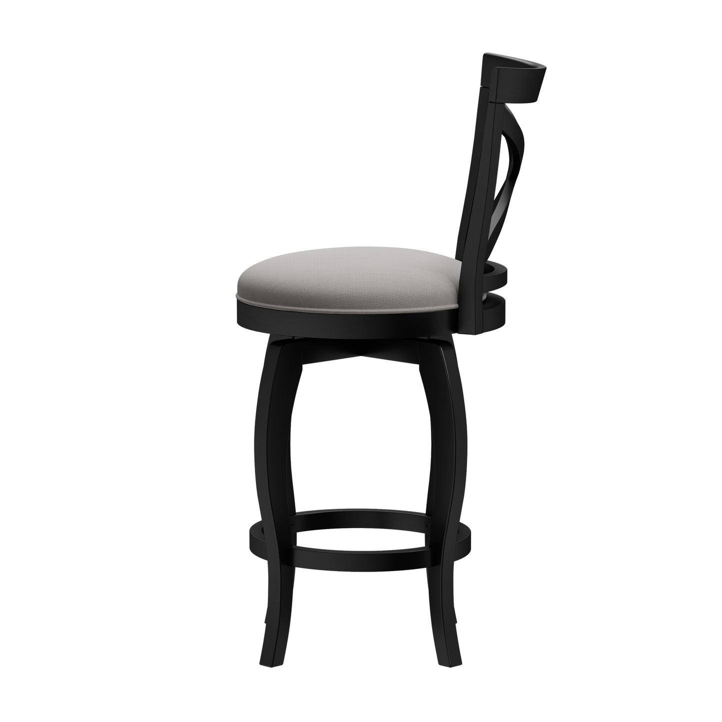 Hillsdale Furniture Ellendale Wood Swivel Counter Height Stool, Black