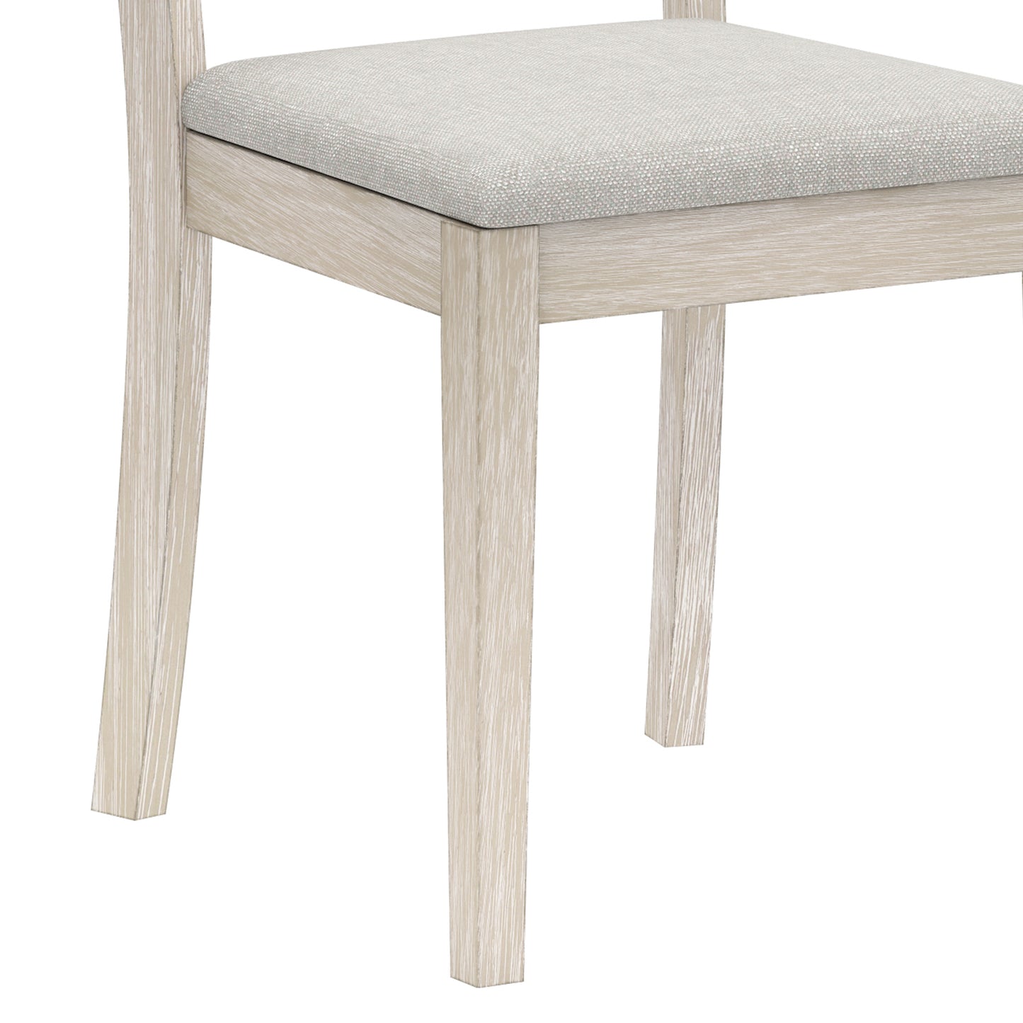 Hillsdale Furniture Spencer Wood Ladder Back Dining Chair, Set of 2, White Wire Brush