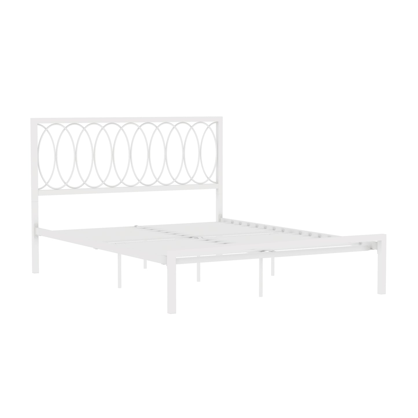 Hillsdale Furniture Naomi Queen Metal Bed, White