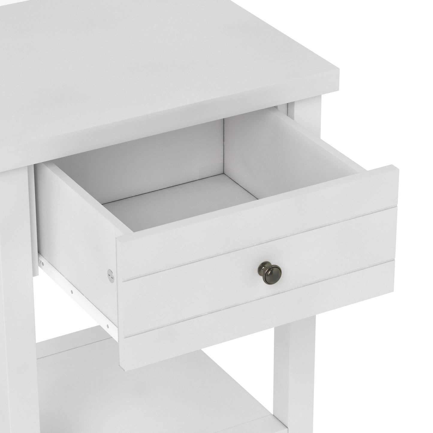 Living Essentials by Hillsdale Harmony Wood Accent Table, Matte White