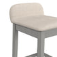 Hillsdale Furniture Maydena Wood Bar Height Stool, Distressed Gray