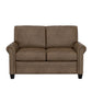 Hillsdale Furniture Barroway Upholstered Loveseat, Antique Brown