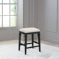 Hillsdale Furniture Arabella Wood Backless Counter Height Stool, Black Wire Brush