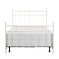 Hillsdale Furniture Providence Metal Full Bed with Spindle and Casting Design, Soft White