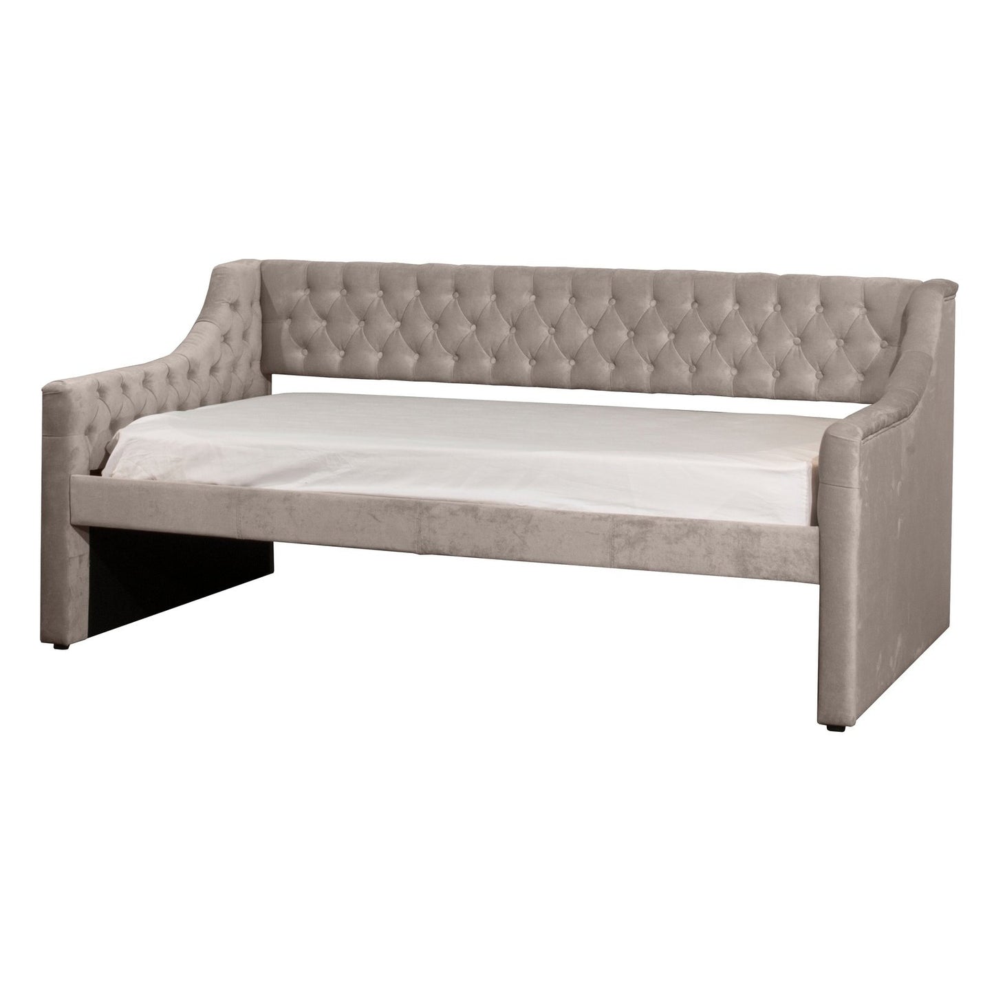 Hillsdale Furniture Jaylen Upholstered Twin Daybed, Silver Gray