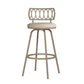 Hillsdale Furniture Canal Street Metal Adjustable Height Stool, Champagne Gold