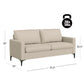 Hillsdale Furniture Alamay Upholstered Sofa, Oatmeal