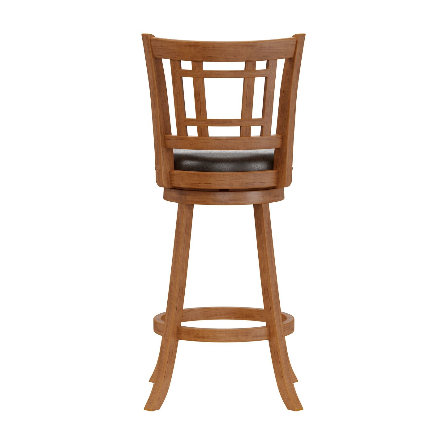 Hillsdale Furniture Fairfox Wood Bar Height Swivel Stool, Oak