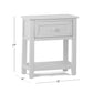 Hillsdale Kids and Teen Schoolhouse 4.0 Wood 1 Drawer Nightstand, White