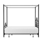 Hillsdale Furniture Dover King Metal Canopy Bed, Textured Black