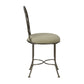 Hillsdale Furniture Marsala Metal Vanity Stool, Antique Gray