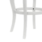 Hillsdale Furniture Ellendale Wood Bar Height Swivel Stool, White with Beige Fabric