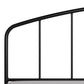 Hillsdale Furniture Tolland Metal Full/Queen Headboard with Frame, Satin Black