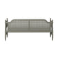 Hillsdale Furniture Melanie Wood and Cane Twin Daybed, French Gray