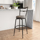 Hillsdale Furniture Larimore Metal Bar Height Stool, Black