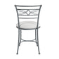 Hillsdale Furniture Dutton Metal Vanity Stool, Chrome