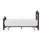 Hillsdale Furniture Destin Queen Metal Bed with Wood Posts, Brushed Cherry