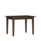 Hillsdale Furniture Spencer Wood Dining Table, Dark Espresso Wire Brush