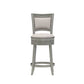 Hillsdale Furniture Lockefield Wood Counter Height Swivel Stool, Aged Gray