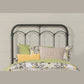 Hillsdale Furniture Jocelyn Twin Metal Headboard with Frame, Black Sparkle