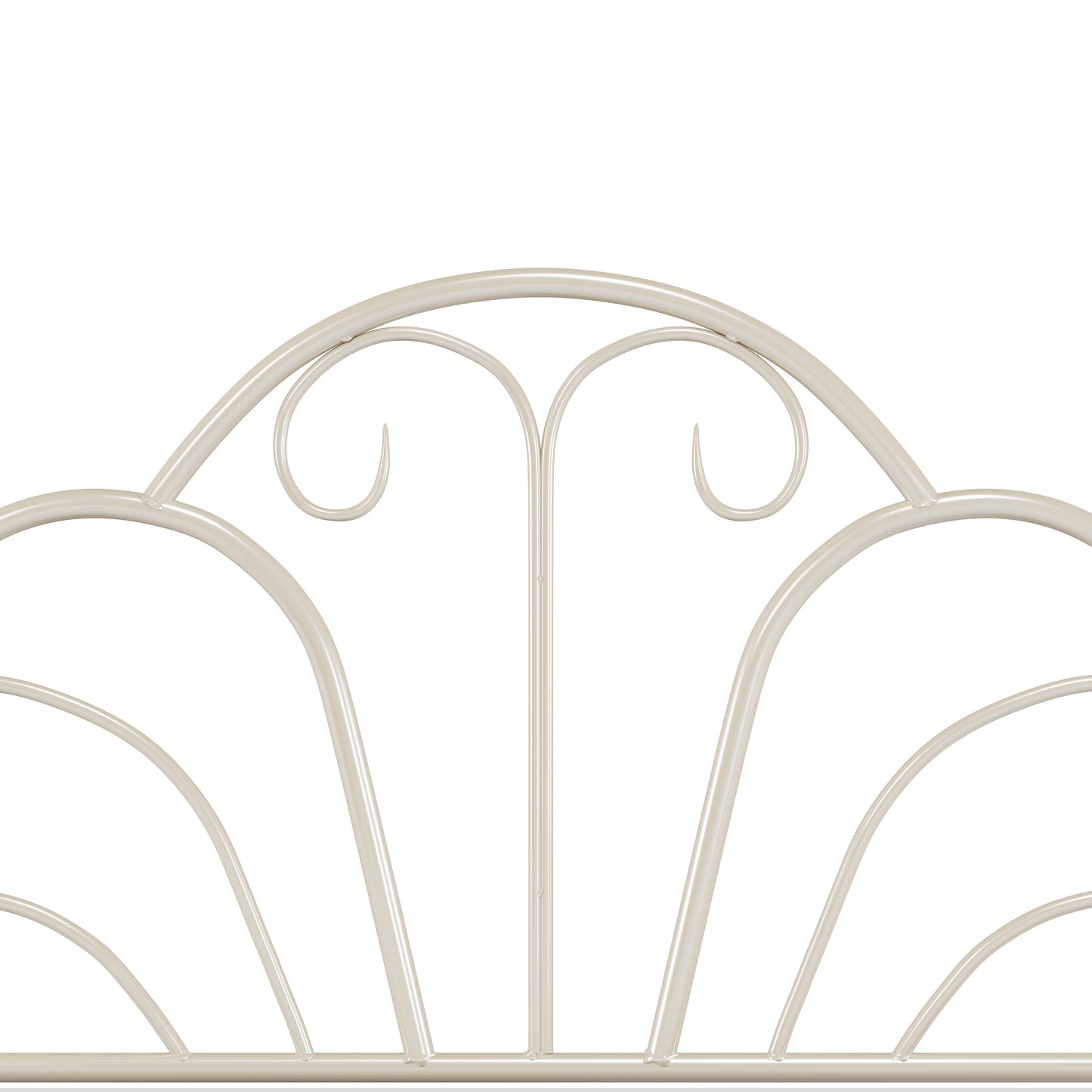 Hillsdale Furniture Dover Full Metal Canopy Bed, Cream