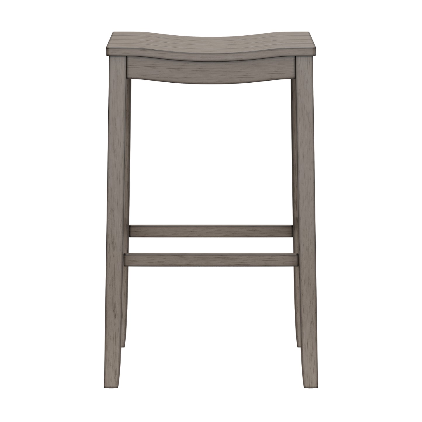 Hillsdale Furniture Fiddler Wood Backless Bar Height Stool, Aged Gray