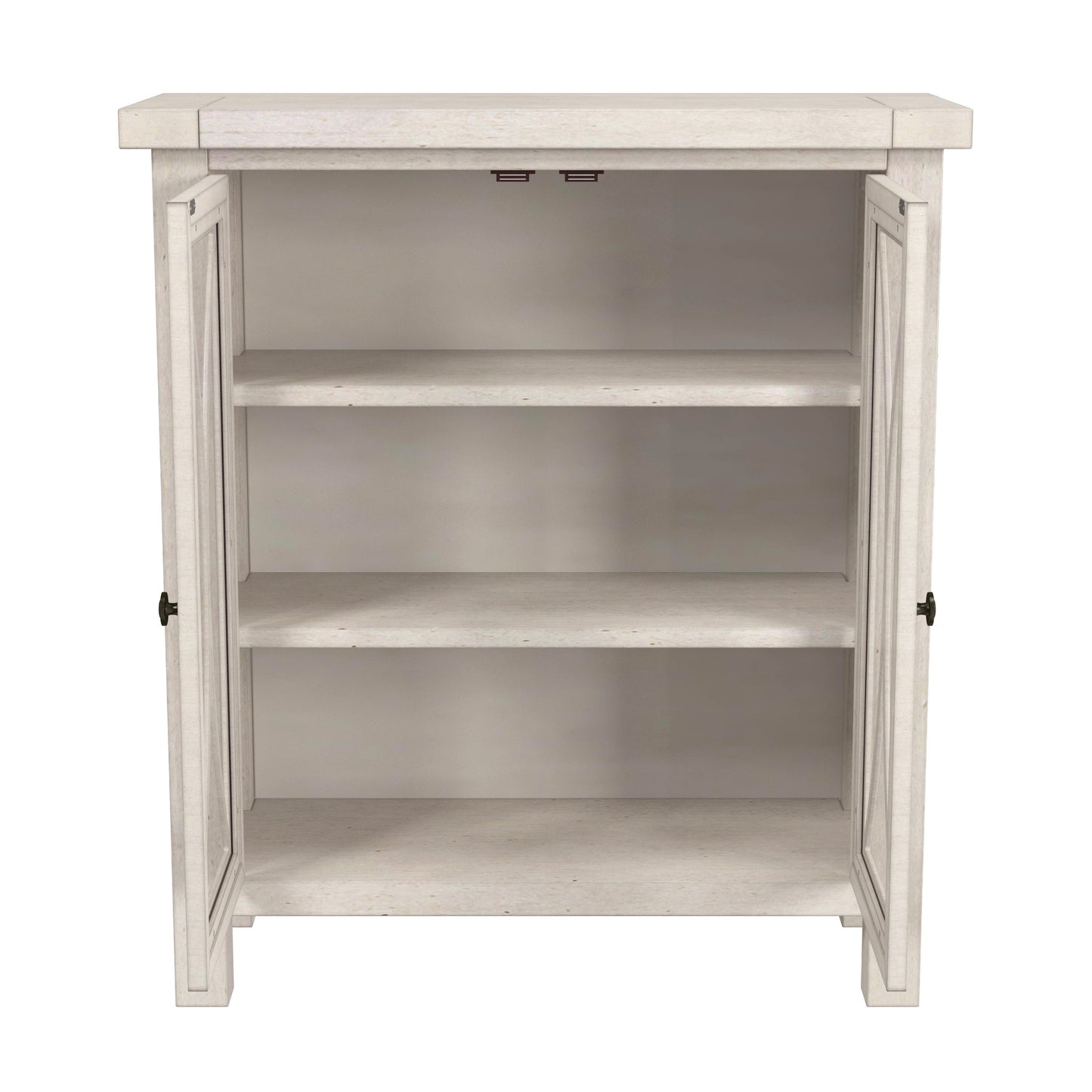 Hillsdale Furniture Bayside Wood 2 Door Console Cabinet, Antique White