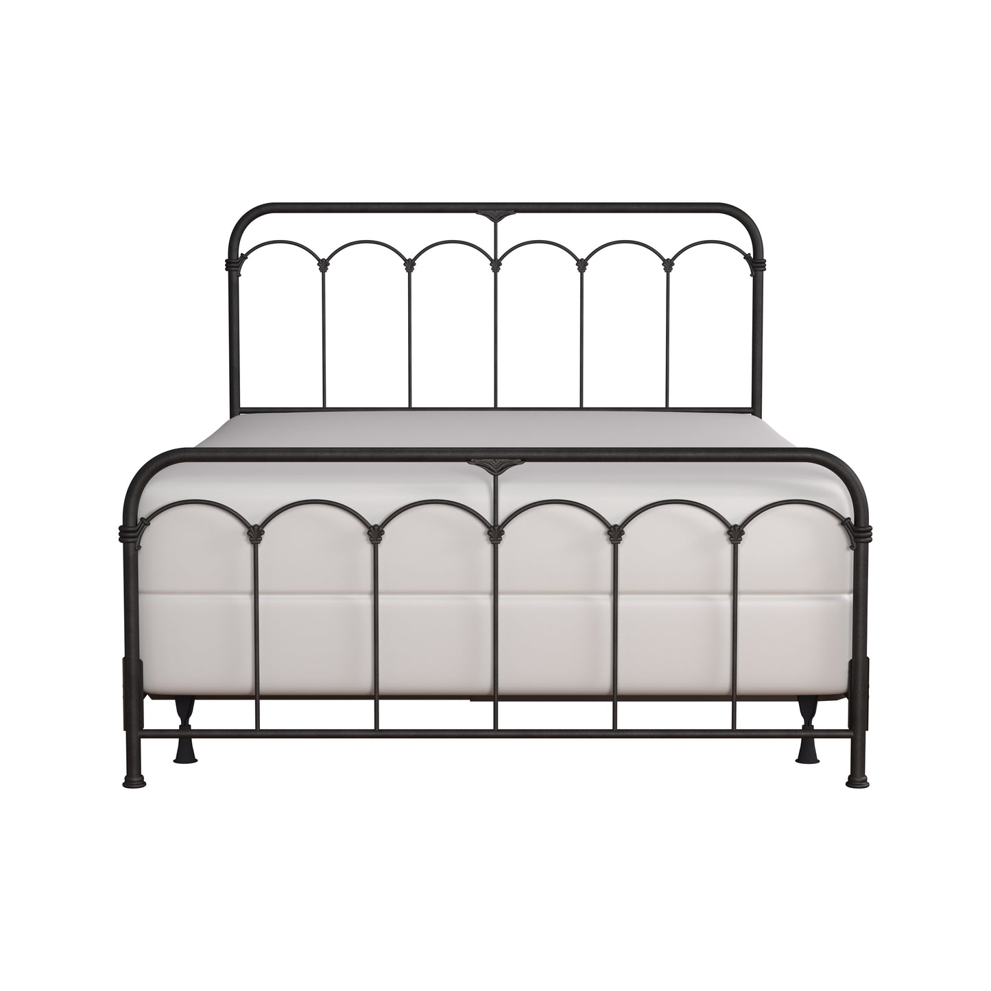 Hillsdale Furniture Jocelyn Queen Metal Bed, Black Sparkle