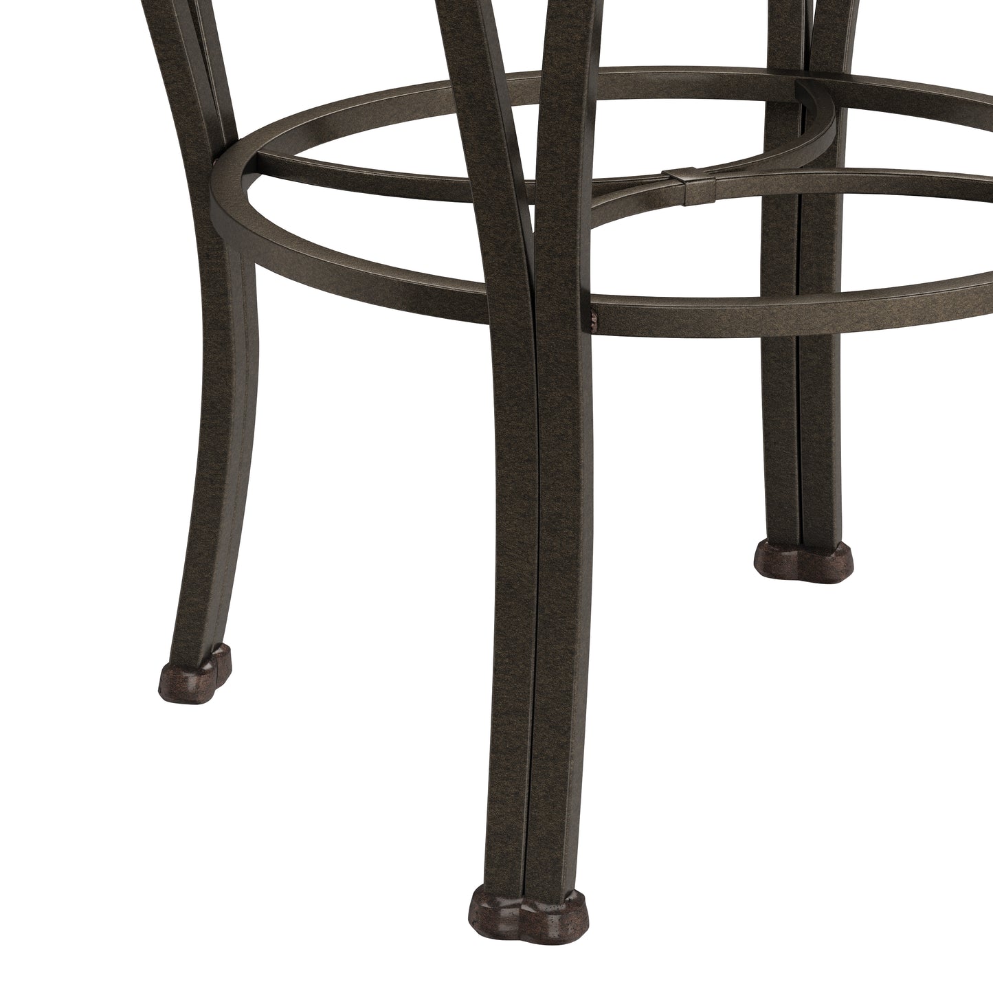 Hillsdale Furniture Montello Metal Backless Swivel Bar Height Stool, Old Steel