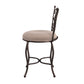 Hillsdale Furniture Brody Metal Vanity Stool, Rubbed Gray