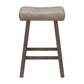 Hillsdale Furniture Saddle Wood Backless Counter Height Stool, Rustic Gray