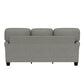 Hillsdale Furniture Upholstered Reversable Sectional Chaise, Gray