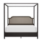 Hillsdale Furniture Melanie Wood and Metal King Canopy Bed, Oiled Bronze