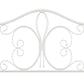 Hillsdale Furniture Ruby Twin Metal Headboard, Textured White