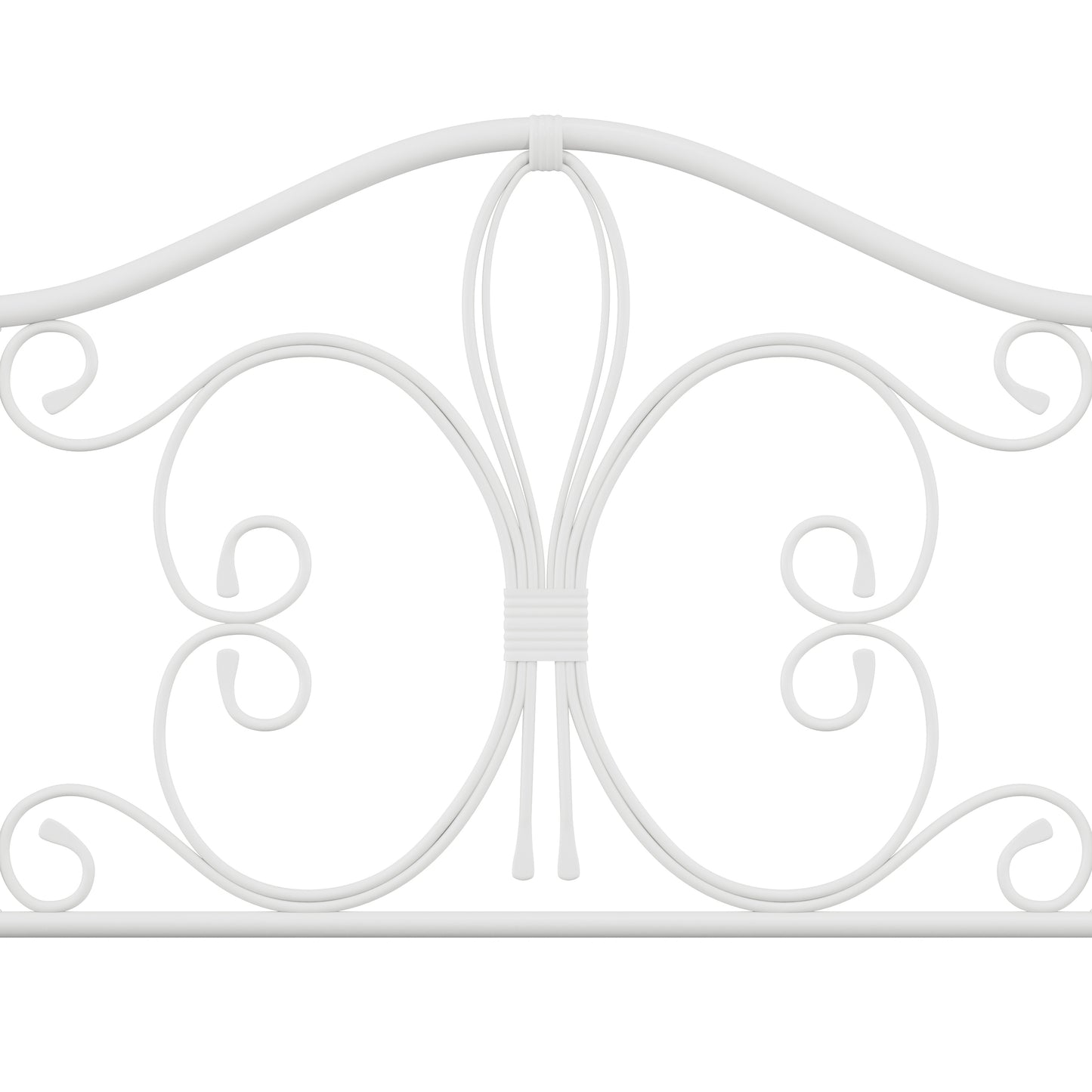 Hillsdale Furniture Ruby Twin Metal Headboard, Textured White