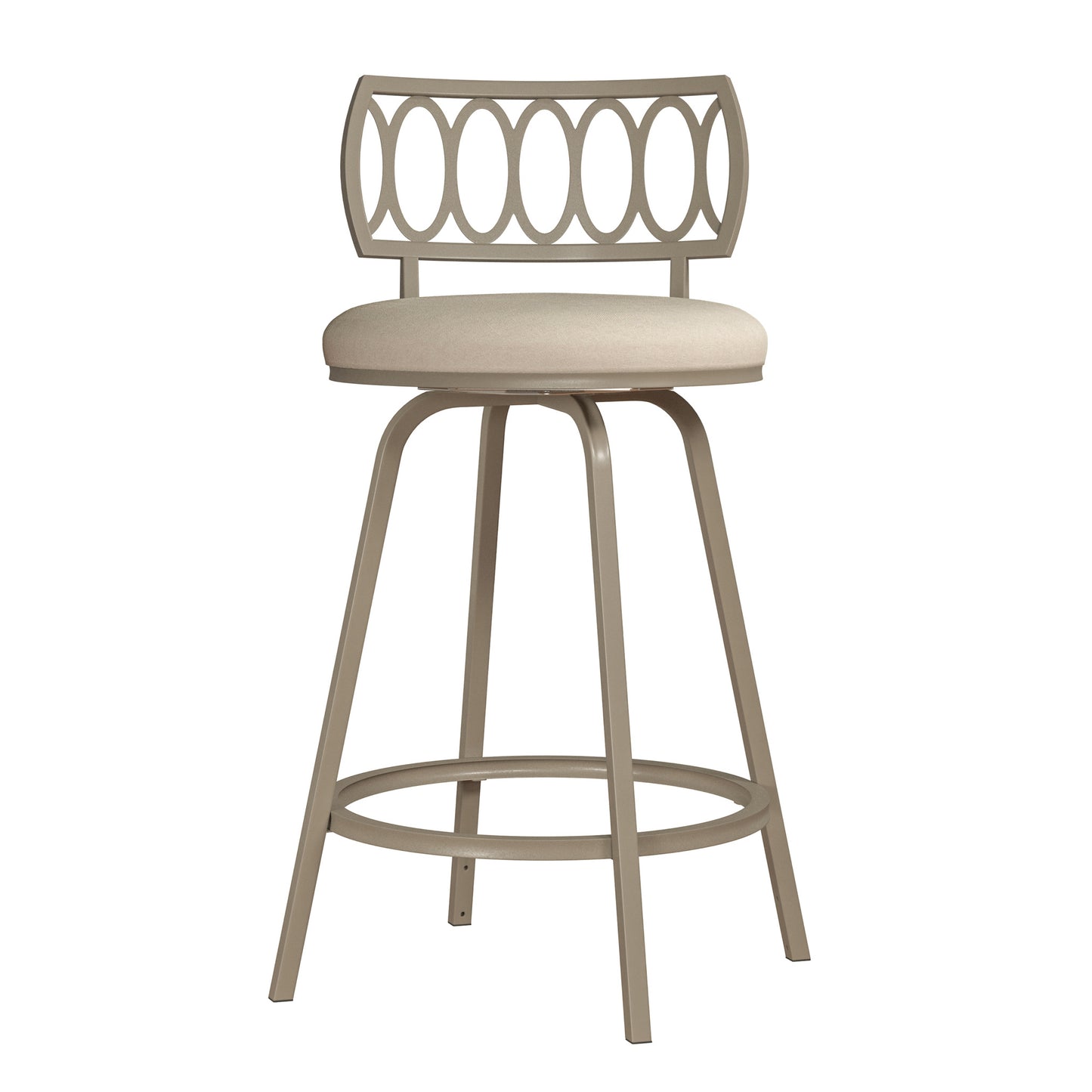 Hillsdale Furniture Canal Street Metal Adjustable Height Stool, Champagne Gold