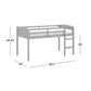 Living Essentials by Hillsdale Alexis Wood Arch Twin Loft Bed, Gray