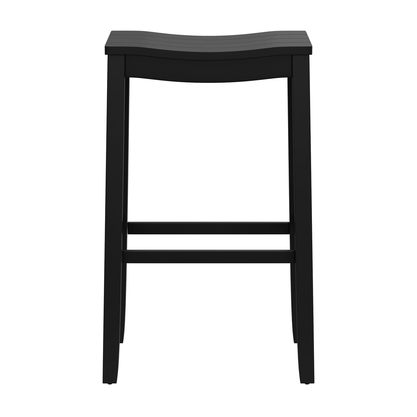 Hillsdale Furniture Fiddler Wood Backless Bar Height Stool, Black