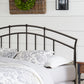 Hillsdale Furniture Vancouver Metal King Headboard, Antique Brown