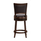 Hillsdale Furniture Lockefield Wood Counter Height Swivel Stool, Brown Cherry