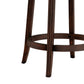 Hillsdale Furniture Lockefield Wood Counter Height Swivel Stool, Brown Cherry