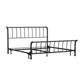 Hillsdale Furniture Janis King Metal Bed, Textured Black