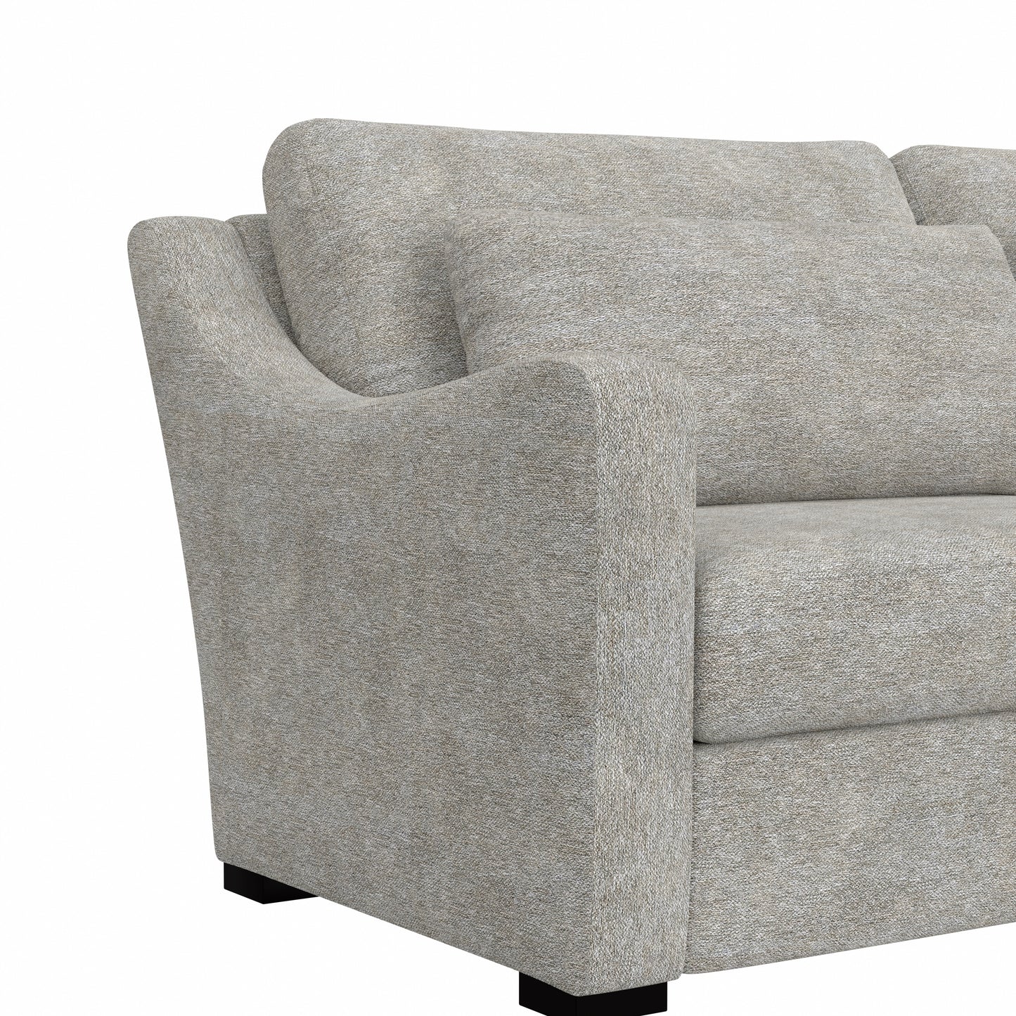 Hillsdale Furniture York Upholstered Sofa, Stone