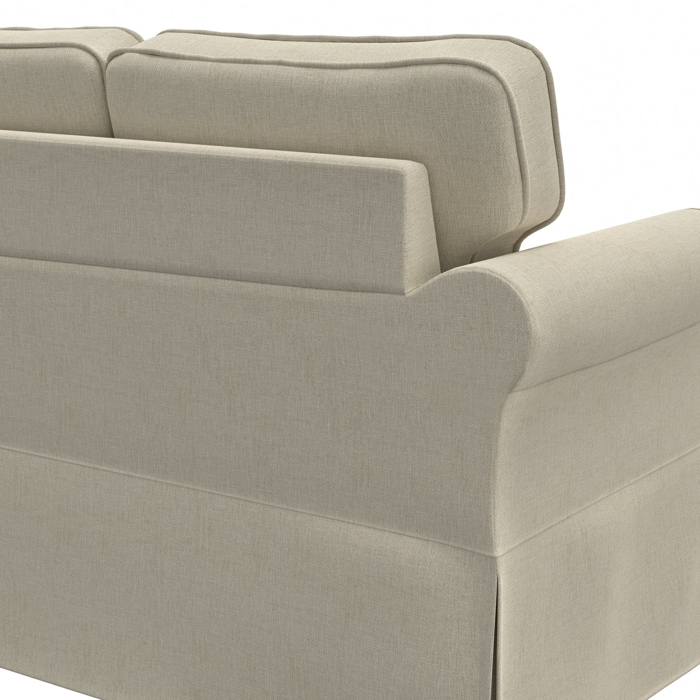 Hillsdale Furniture Faywood Upholstered Reversible Chaise Sectional, Beige