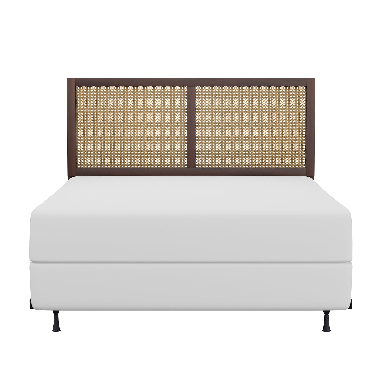 Hillsdale Furniture Serena Wood and Cane Panel Full/Queen Headboard with Frame, Chocolate