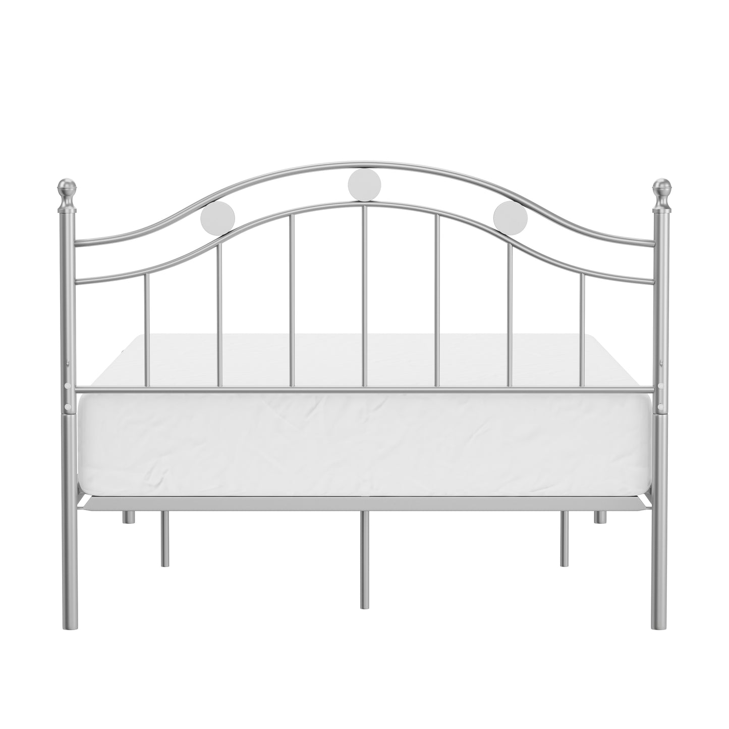 Hillsdale Furniture Vivian Metal Full Platform Bed, Silver