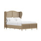 Hillsdale Furniture Sausalito Queen Wood Cane Bed, Medium Taupe