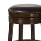 Hillsdale Furniture Tillman Wood Backless Bar Height Swivel Stool, Brown Cherry