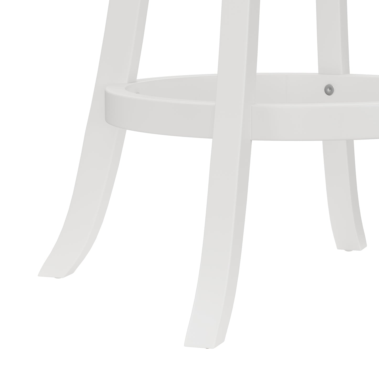 Hillsdale Furniture Fairfox Wood Bar Height Swivel Stool, White