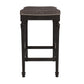 Hillsdale Furniture Vetrina Wood Backless Counter Height Stool, Black with Gold Rub